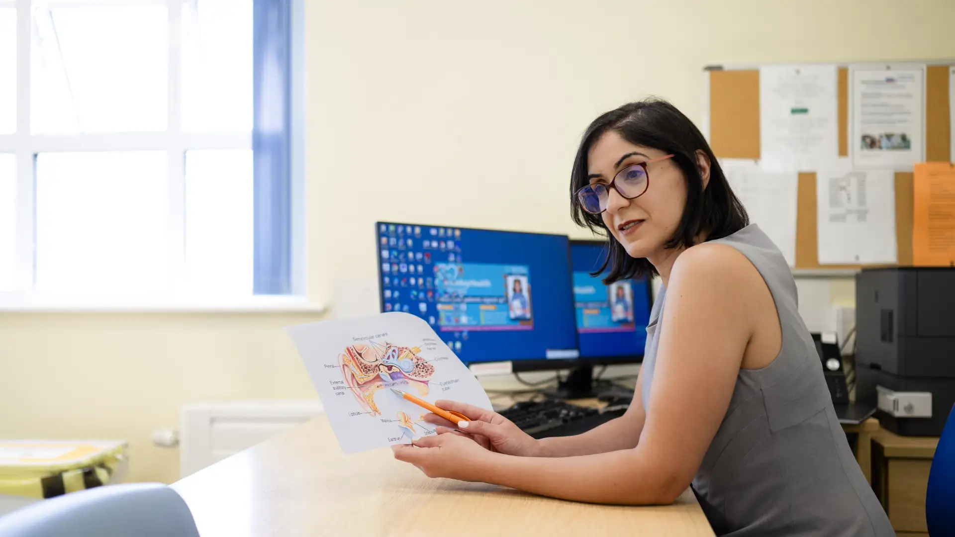 Yasmin Abbas in consulting room at King Edward VII Hospital